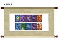 Cartes de collection d'anime japonais PKM, cartes à jouer avec des personnages d'anime, cartes en métal, boîte mystère, jeu de société, cadeaux pour enfants