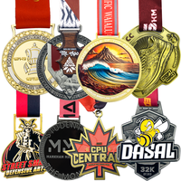 Fábrica de Medallas Produce Trofeos y Medallas de Baloncesto Personalizados de Metal OEM