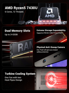 Portátil Firebat AS1 Nuevo, Modelo de 15.6 Pulgadas, 16 GB DDR4, 512 GB, Seis Núcleos y Doce Subprocesos, Procesador AMD, Metal, Inglés - Product Image 3