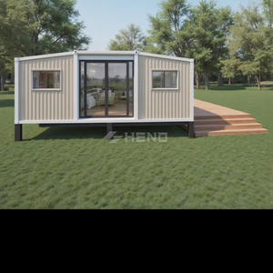 Maison préfabriquée en conteneur extensible de 40 pieds à prix abordable en promotion – Villa préfabriquée avec chambres personnalisables - Product Image 2