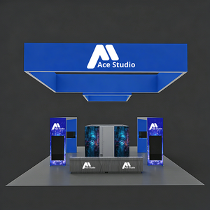 <span class=keywords><strong>Stand</strong></span> d'exposition modulaire 3D en aluminium pour salon professionnel, design 6x9, 5x12, 6x18, 3x3, 3x6, 3x4 - Product Image 4