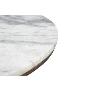 Table à manger en marbre faite à la main Design industriel en bois massif pieds en métal rembourrage imperméable ameublement meubles assemblés - Product Image 5