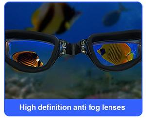 Adultos Deportes <span class=keywords><strong>Arena</strong></span> <span class=keywords><strong>Racing</strong></span> Swim Gafas Lente transparente Sin fugas Anti niebla Natación Googles - Product Image 4