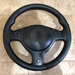 Housse de <span class=keywords><strong>volant</strong></span> de voiture en <span class=keywords><strong>cuir</strong></span> microfibre pour <span class=keywords><strong>BMW</strong></span> <span class=keywords><strong>E46</strong></span> E39 330i 540i 525i 530i 330Ci M3 2001-2014 - Product Image 2