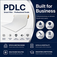 Film intelligent PDLC à transparence élevée, verre intelligent commutable, film de confidentialité personnalisé pour fenêtres et portes, film de verre intelligent givré