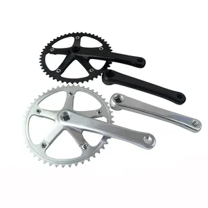Bicycle Alloy Crankset For Fixed Gear Bicycle With CNC BCD144 Chain ring 49T Crankset