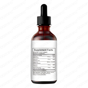Yüksek Etkili <span class=keywords><strong>Vitamin</strong></span> B Kompleksi Sıvı Damlası 60ml Vegan Besin Takviyesi 5000mcg <span class=keywords><strong>B12</strong></span> 3400mcg B6 2400mcg B1 Niasin Folat - Product Image 2