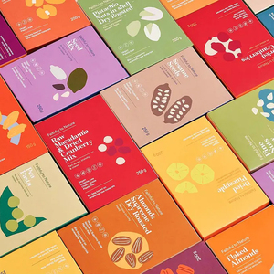 Scatola di imballaggio per alimenti colorati personalizzati per cereali per bambini scatole pieghevoli per caramelle Snack con laminazione lucida per regali - Product Image 6