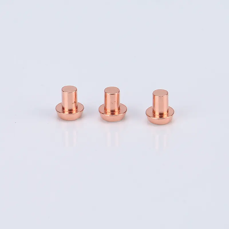 純銅リベットタイプコンタクト耐久性のある素材を使用したソリッドシルバー/Cuコンタクト