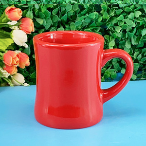 Custom Solid Color <b>Ceramic</b> <b>Mug</b> Waist-Shaped Coffee <b>Mug</b> Porcelain Tea Cup - Product Image 5