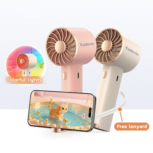 Ventilatore Portatile Mini USB Ricaricabile Kadonio 14000RPM con Luce Colorata per Campeggio Estivo - Product Image 1