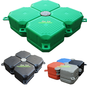 Ponton flottant modulaire 4 cubes en HDPE, robuste et antidérapant, pour quai de <span class=keywords><strong>bateau</strong></span>, yacht, marina, plateforme aquatique - Product Image 6