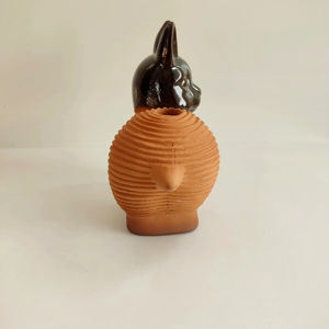 <span class=keywords><strong>Maceta</strong></span> <span class=keywords><strong>de</strong></span> cerámica para perros y cachorros, <span class=keywords><strong>maceta</strong></span> para mascotas Chia con flores artificiales, regalo para niños, uso en el suelo, conejito, <span class=keywords><strong>maceta</strong></span> para mascotas Chia - Product Image 2