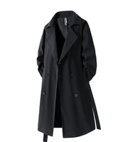 Trench-coat mi-long pour homme, nouveau style automne 2026, marque de mode américaine, tenue décontractée