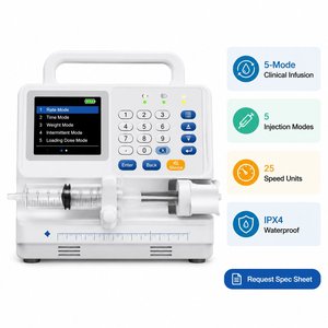 Pompe à perfusion vétérinaire portable pour petits animaux, équipement d'injection IV vétérinaire pour clinique et hôpital - Product Image 2