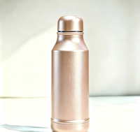 Pigment en aluminium rose doré haute brillance, poudre de 5 à 100 microns pour peinture extérieure de bouteilles d'eau et de thermos en acier inoxydable