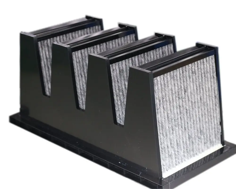 Kasten filter Chemisch komprimierter industrieller 8-Zoll-Luftkohlefilter 3 m3/s