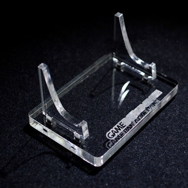 Plastic Clear Transparent Stand Shelf for GBC/GBA Game Console Acrylic High Transparency Stand Window Counter Display