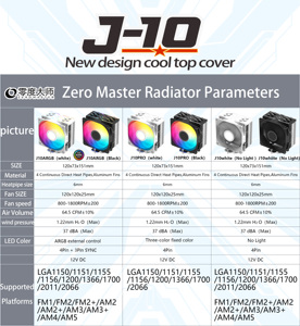 Enfriador de CPU ARGB ZeroMaster de Nuevo Diseño, 4 Tubos de Calor, Rodamiento de Aceite, 120 mm, para Juegos, Conector de 4 Pines - Product Image 6
