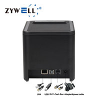 Nouvelle conception ZY-Q822 Imprimante thermique de reçus 80 mm 58 mm ZYWELL Imprimante de tickets sans encre pour points de vente