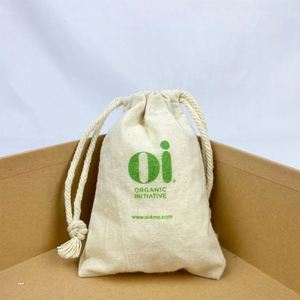 Bolsa de Algodón de Color Natural Personalizada, Reutilizable y Multifuncional para Guardar Joyas - Product Image 1