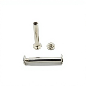 YIWANG Metal Silver Plated Stud Chicago Screws for Scrapbook Album - Product Image 1