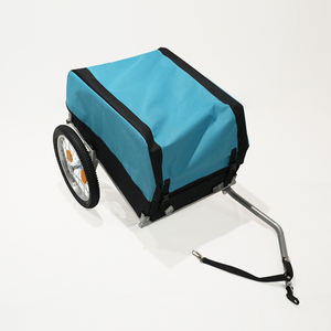 Remorque de vélo multifonctionnelle, <span class=keywords><strong>chariot</strong></span> à bagages portable pour vélo, grand espace de rangement, installation facile pour le cyclisme et le shopping - Product Image 3