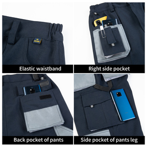 Pantalones de Trabajo de Alta Calidad para <span class=keywords><strong>Hombre</strong></span> Ropa de Trabajo de Seguridad Pantalones Personalizados de Múltiples Bolsillos Duraderos para Construcción Tipo <span class=keywords><strong>Cargo</strong></span> - Product Image 4
