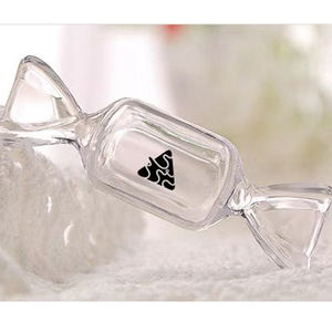 Aksesori Perhiasan Cincin Anting-Anting Kecil Logo Vials Mini Hadiah Pernikahan Botol Kecil Berbentuk Permen Akrilik untuk Pembungkus Perhiasan - Product Image 4