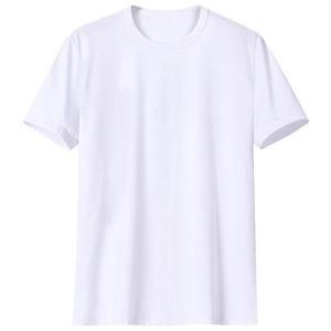 T-shirt estiva alla moda da <span class=keywords><strong>uomo</strong></span> vintage a <span class=keywords><strong>mezza</strong></span> <span class=keywords><strong>manica</strong></span> traspirante e vestibilità ampia, 180g, motivo a tinta unita, maglietta <span class=keywords><strong>bianca</strong></span> pura - Product Image 5