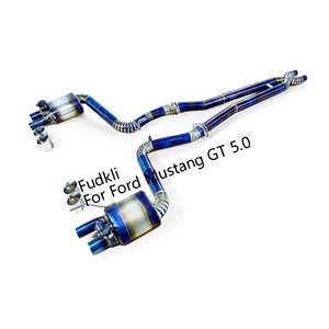 Échappement Catback de haute qualité pour Ford <span class=keywords><strong>Mustang</strong></span> <span class=keywords><strong>GT</strong></span> 5.0 tuyau d'échappement en alliage de titane avec commande de soupape électronique - Product Image 2