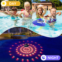 Enceinte flottante pour piscine, enceintes Bluetooth pour piscine avec lumière hexagonale, enceintes Bluetooth étanches IP68 pour piscine