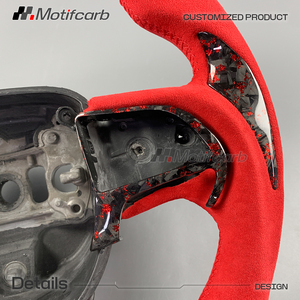 Volante Personalizado Rojo de Fibra de Carbono Forjado con LED Inteligente de RPM para Dodge Charger Challenger Hellcat SRT R/T GT SXT 2013-2023 - Product Image 4
