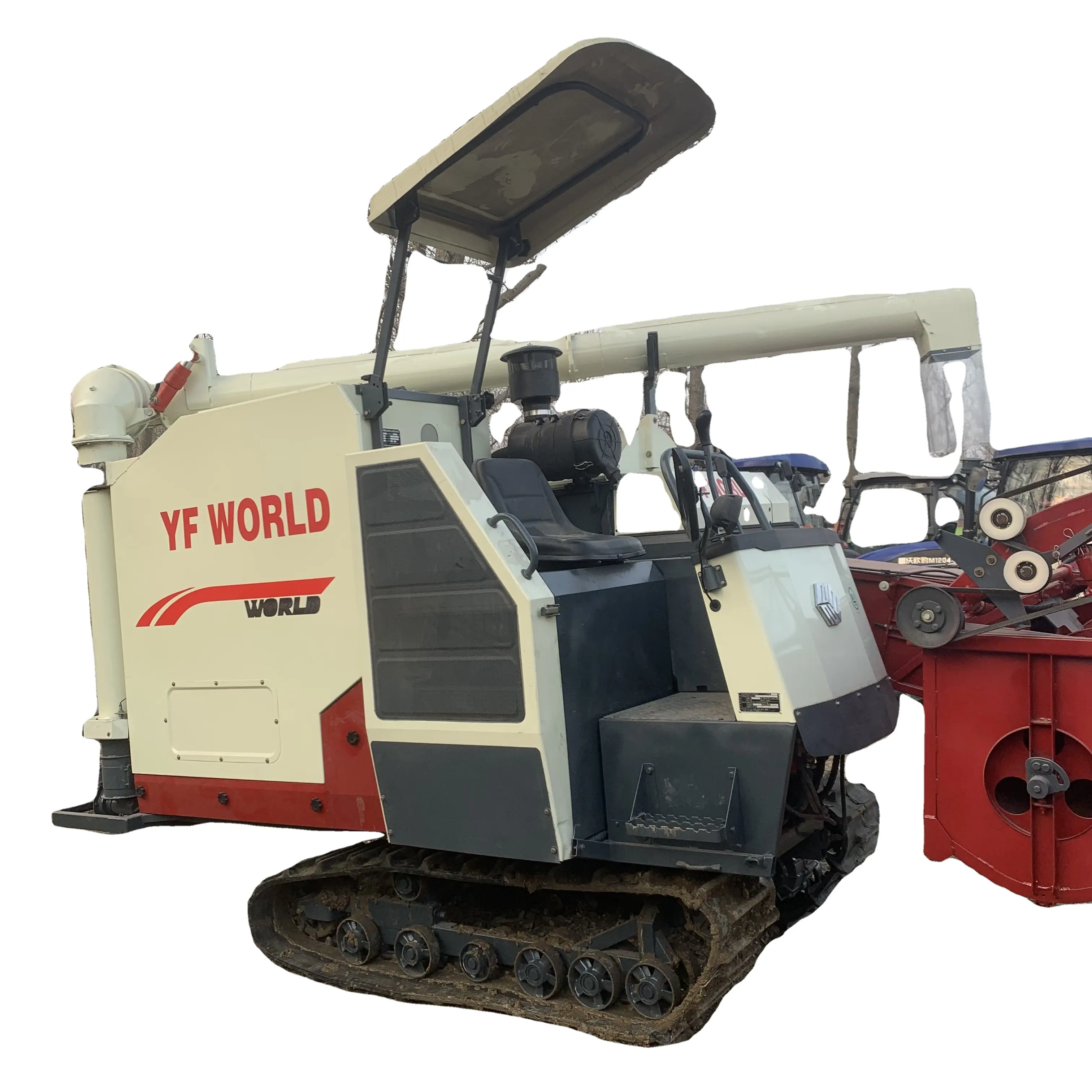 Used YF WORLD combine rice harvest / wheat cutting machine