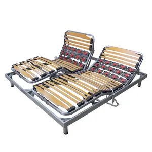 Thông Minh Điều Chỉnh Điện Nền Tảng Giường Cơ Sở Siêu Vua Kích Thước Kim Loại Slat Tấm Nhựa Khung Giường - Product Image 1