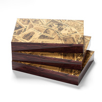 Boîte cadeau en bois recyclable personnalisée de luxe pour le parfum Bonbon Halva de bonbons en chocolat pour l'Islam de Dubaï style arabe