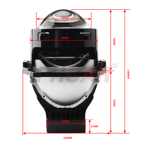 Iphcar Công Suất Cao 110W P2 Bi LED Ống Kính Máy Chiếu 2 Phản Xạ Bát Biled Laser Ống Kính Máy Chiếu 6 + 3 Chip Xe LED Đèn Pha Đèn Sương Mù - Product Image 2