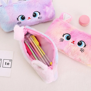 Astuccio Portapenne a Forma di Gatto in Peluche Stile Cartone Animato Kawaii per Ragazze Morbido e Accogliente - Product Image 4