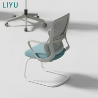 Chaise de bureau ergonomique en maille avec support lombaire réglable, pivotante, pour la maison ou le bureau d'entreprise