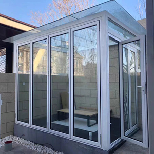 Système de portes pliantes en accordéon à double vitrage en aluminium pour patio extérieur de villa Yuantai, imperméable et pliable - Product Image 3