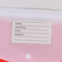 Classeur transparent en plastique avec rabat à bouton-pression pour documents A4, A5, FC, PP – Idéal pour le bureau