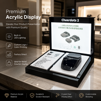 Stand Display LED Akrilik AI Mouse untuk Mouse Nirkabel, Stand Display Toko Komputer, Holder Kustom, Stand Akrilik untuk Iklan