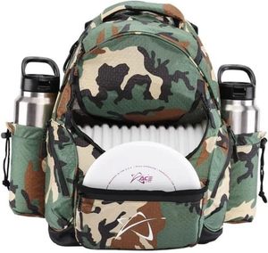 Muestra gratis al aire libre 24-Can Capacidad ligera duradera mochila negra con gran aislamiento 16-Disco Mochila Disco Bolsa de golf - Product Image 1