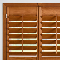 Vente en gros directe d'usine Stores horizontaux solides en bois à persiennes sur mesure pour stores de plantation pour l'intérieur de la cuisine