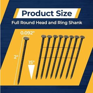 <span class=keywords><strong>Clous</strong></span> annulaires collés en bobine pour palettes en bois, 2,1 mm, 2,3 mm x 1 3/4 po (38 mm, 40 mm, 45 mm), à visser à 15 degrés - Product Image 2