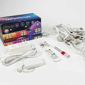 Luces Exteriores Permanentes de 30 Metros con 60 Luces LED, IP67 Impermeables, DC24V 5056, con Control Remoto por Voz, Luces Navideñas para Casa - Product Image 1