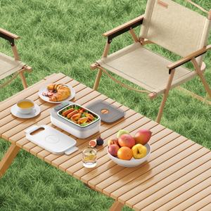Boîte à lunch électrique portable personnalisée de 14000 mAh alimentée par batterie, récipient alimentaire à chauffage rapide sans fil pour l'extérieur - Product Image 6