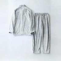 Ensemble de pyjama en flanelle élégante pour femmes, 2 pièces, hiver chaud, grande taille, vêtements de nuit, caractéristique thermique
