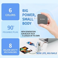 NIUBAILE AC-A030 30W Pengisi Daya Cepat GaN (Versi Kotak Hadiah) |   Adaptor Universal Ramah Lingkungan Port Tipe-C PD3.1/QC2.0 yang Dapat Dilipat