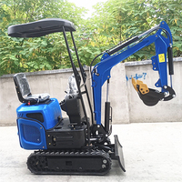 Excavatrice compacte sur chenilles robuste R330 avec moteur D1105 pour le défrichement et le débroussaillage des terrains